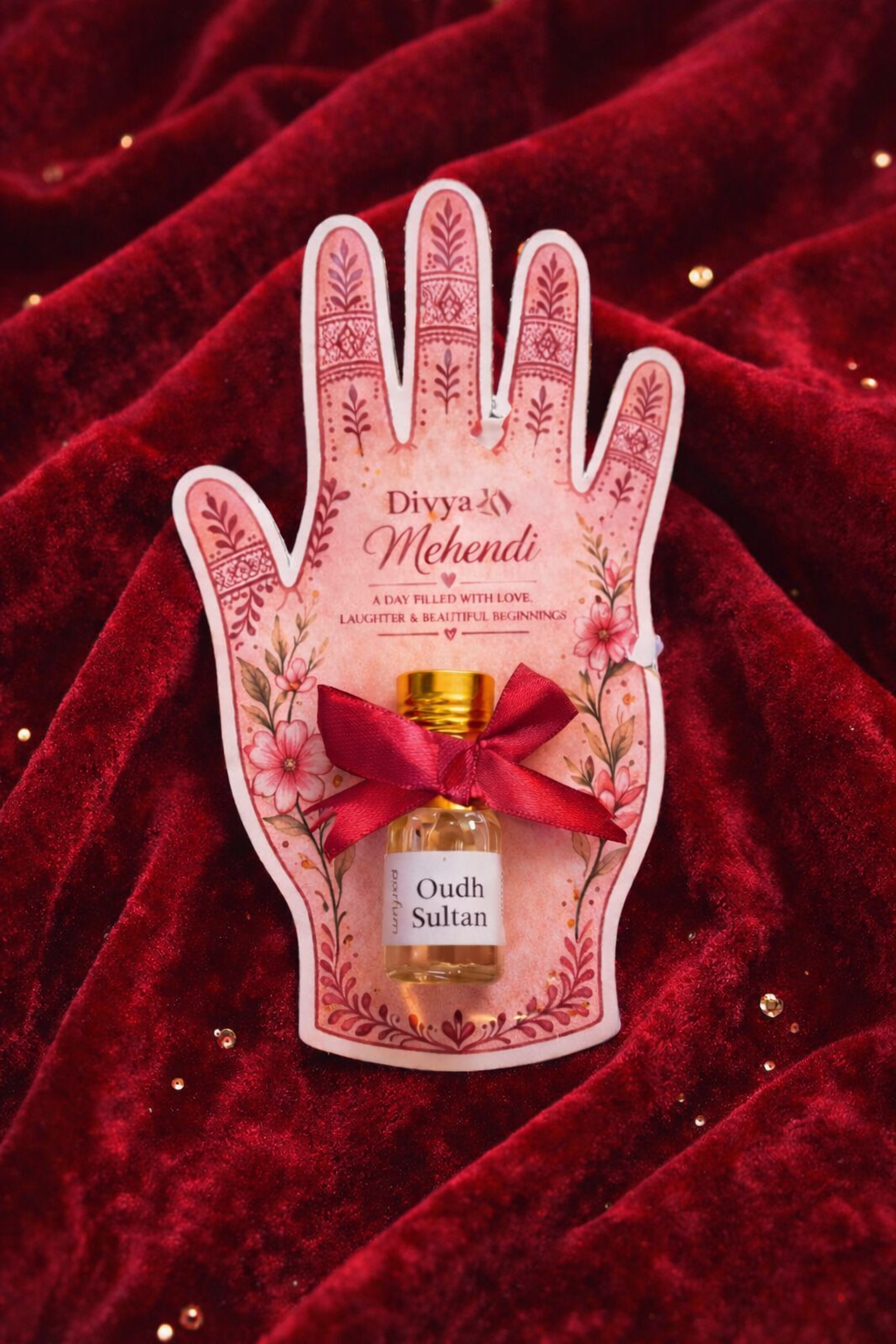 Hand Shape Attar Gift for Mehendi Occasion